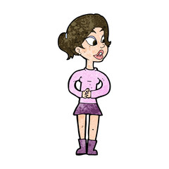cartoon girl talking