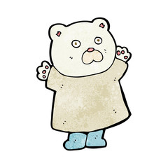 Obraz premium funny cartoon polar bear