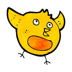 cartoon happy bird