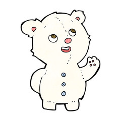 Fototapeta premium cartoon cute polar bear cub