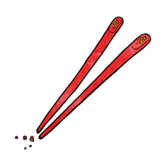 cartoon chopsticks