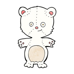 cartoon happy polar bear