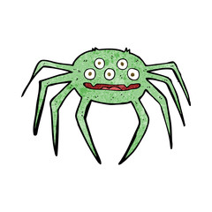 cartoon halloween spider