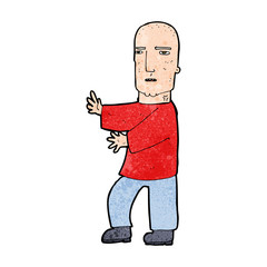 cartoon tough man
