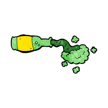 Cartoon Spilled Green Potion