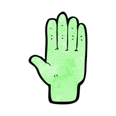 cartoon zombie hand