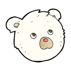 cartoon polar bear face