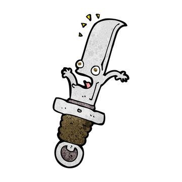 recommend clip art: cartoon frightened knife