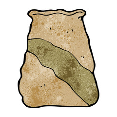 cartoon sack of potatoes