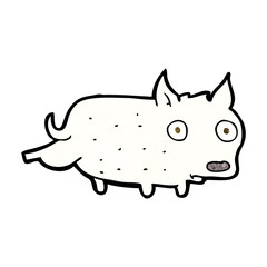 cartoon little dog cocking leg