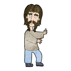 cartoon mustache man