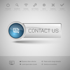 Modern Glossy Button