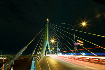 Fototapeta na wymiar Rama8 bridge in Thailand