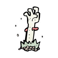 cartoon zombie hand