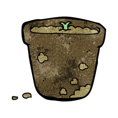 cartoon flower pot
