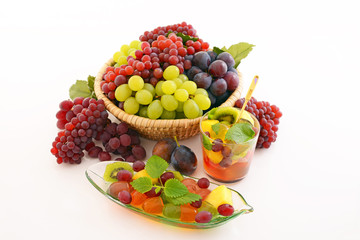 新鮮な果物とフルーツポンチ