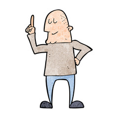 cartoon man pointing finger