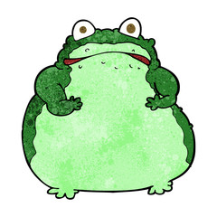 cartoon fat frog