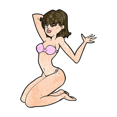 cartoon sexy bikini girl