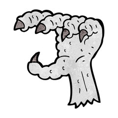 cartoon bird claw