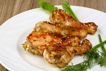 Grilled chicken legs