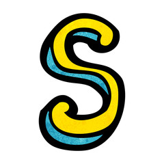 cartoon letter S