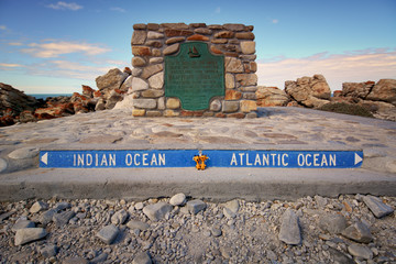 Atlantic and Indian ocean, Cape Agulhas, South Africa