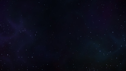 Starry night sky. Digital background raster illustration. 