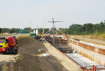 Tunnel-Großbaustelle