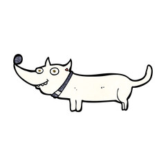 cartoon happy dog