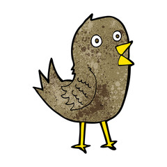 cartoon tweeting bird