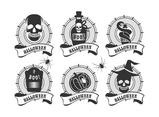Fototapeta premium set of Halloween