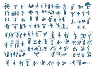 Businessmen figures set
