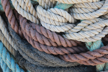Fototapeta na wymiar Vintage nautical rope