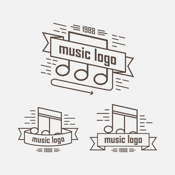 set of logos musical direction