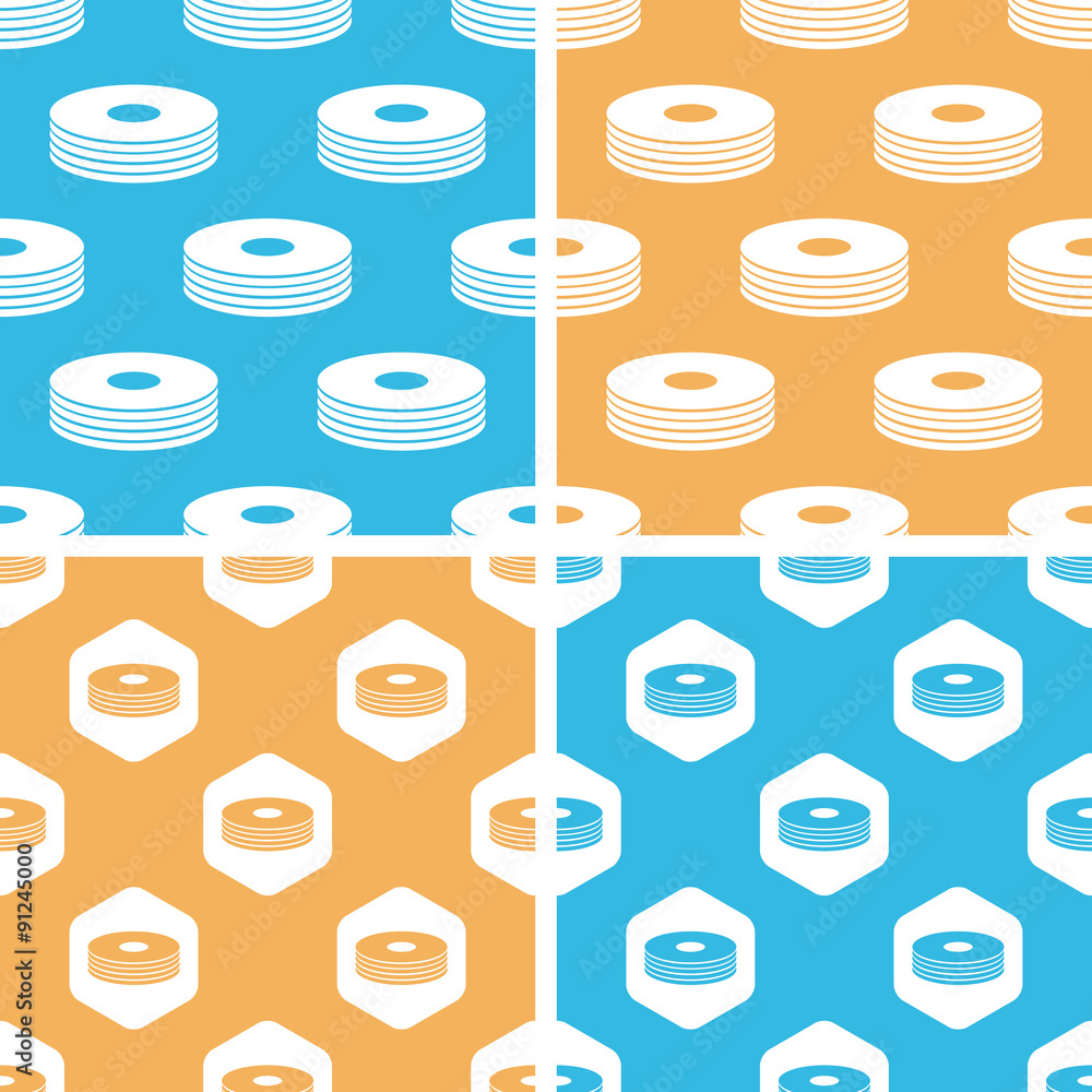 Poster cd stack pattern set, colored