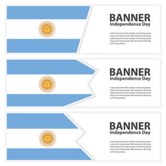 argentina  Flag banners collection independence day