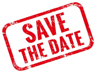 Save the date Stempel rot © K.C.