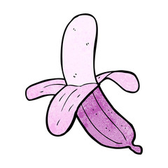 cartoon pink banana