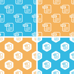 PDF document pattern set, colored