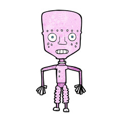 funny cartoon robot