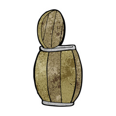 cartoon beer barrel