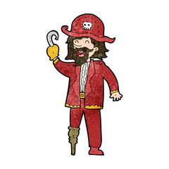 cartoon pirate captain