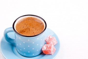 turkish coffee with turkish delight