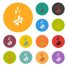 Christmas camdle icon