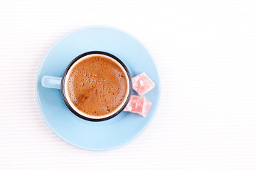 turkish coffee with turkish delight