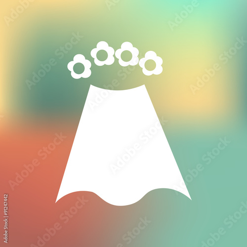 Download "Wedding veil icon" Stock image and royalty-free vector ...
