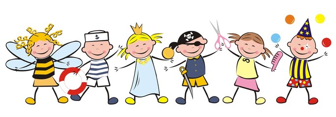 kids and carnival, vector illustration