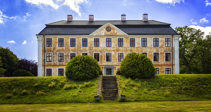 Old castle mansion of Christinehof Sweden