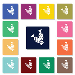 Christmas candy icon